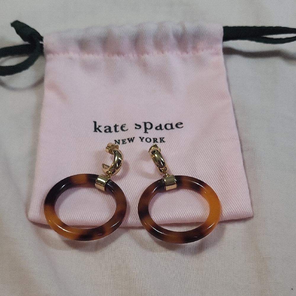 Kate Spade Tortoise Hoop Earrings